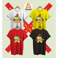Baju - MARIO WORLD BOWSER CHARACTER T-SHIRTS - SUPER MARIO BROSS TYPE 2 TSHIRT