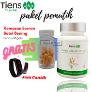 Pemutih Kulit Dan Wajah Vitaline Tiens Herbal Promo, Vitaline Softgale - Pemutih Badan Alami