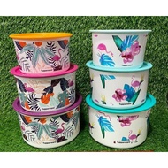 Tupperware One Touch Flamingo Canister Set (3pcs)