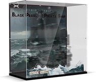 Acrylic Display Case Compatible with Lego Captain Jack Sparrow's Pirate Ship 10365, Transparent & Du