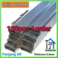 (120pcs 1order *6feet)'Plaster Siling Channel / c channel (Ceiling)/ Besi Siling Gantung