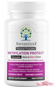 NatureGenX Methylation Protect - Methyl B12 with Methylfolate for MTHFR Support Supplement, Natural 