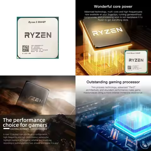 For Ryzen R5 5500 5600 5600X 5600GT R7 5700X 5700G CPUs boxed or unboxed
