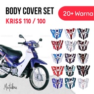 MODENAS Kriss110 Full Body Cover Set Bodyset Kit Color Parts Kriss 110 1 2 Coverset Green Special Color Merah Hitam Biru