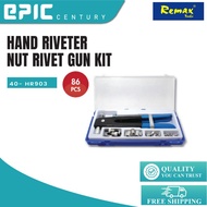 Merwin 86pcs M3-M8 Hand Riveter Nut Rivet Gun Kit Threaded Nut Rive Tool With Rivnut Nut (40-Hr903)