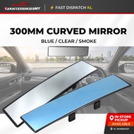 VORTEQ Broadway Style Rear View Mirror 300mm Wide Angle Curved Mirror