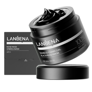 LANBENA - LANBENA 黑色竹炭鼻膜30g(附60張膜紙)