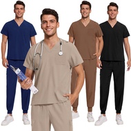 Uniform Code Dental University Overalls Nurse Clothes Handwashing Nurse Cream Set Male spa Frosted D