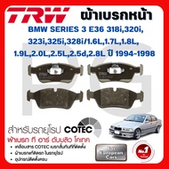 TRW Front-Rear Brake Pads BMW (E36)318i 320i 323i 325i 328i/1.6L 1.7L 1.8L 1.9L 2.0L 2.5L 2.5d 2.8L'