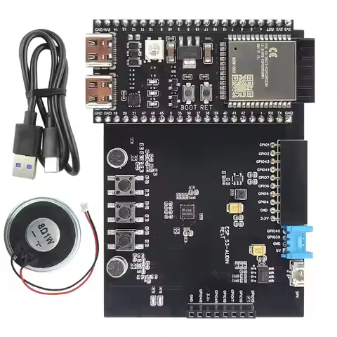 ESP32 S3 Development Board Kit for AI Voice Interaction with 192kHz Microphone Speaker BT Wifi Modul