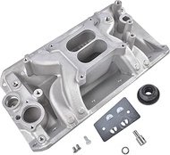 Aluminum Dual Plane 4 Barrel Intake Manifold 2131 Replacement for 1970-1991 Jeep Cherokee CJ5 CJ6 Wa