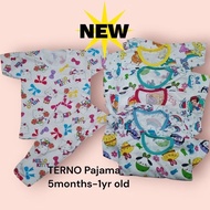 3PAIR/6PAIR/ TERNO shirt Pajama for baby boy&girl(months-1yr old)