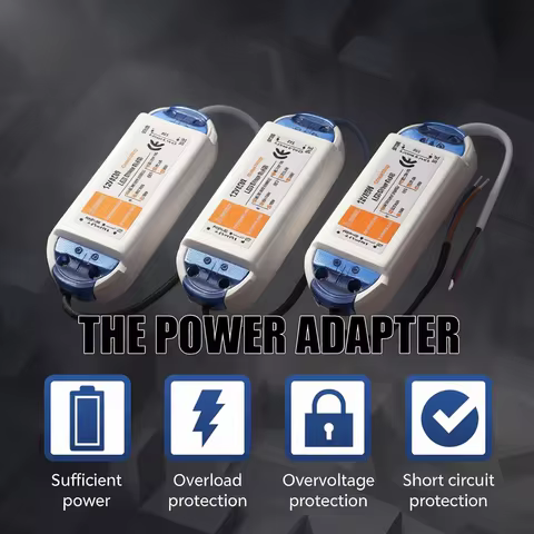 DC12V AC 100-240V LED driver power supply18W 28W 48W 72W LED power transformer adapter 12 volt LED d