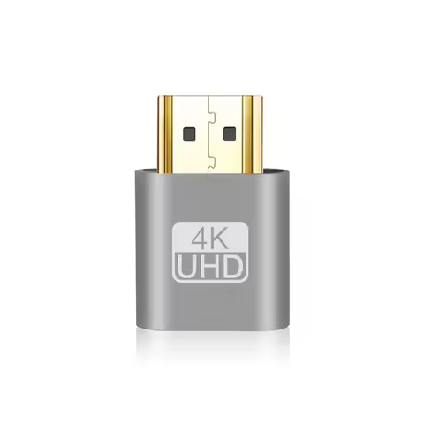 HDMI-compatible Virtual Display Adapter 4K 1.4 DDC EDID Dummy Plug Headless Ghost Display Emulator V