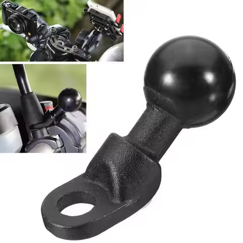 Motorcycle Angled Base W/ 10mm Hole 1'' Ball Head Adapter Work For Africa Twin 1100 Adventure Sports
