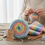 Knitting Yarn 100 grams Milk Cotton Yarn Wool Yarn 8-Ply Yarn