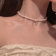 Dormant Volcano Necklace Light Luxury Natural Freshwater Pearl