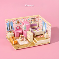 SWEETYBABI บ้านกระดาษ จิ๊กซอว์ 3d DIYเด็ก จิ๊กซอว์โมเดล ของเล่นเสริมพัฒนาการเด็ก โมเดลกระดาษ