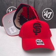 '47 brand San Francisco Giants MVP adjustable cap with embroidered logo. Baseball cap.