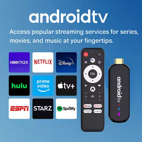 H96 MAX S905L Android 14 TV Stick Amlogic S905L3 With BT Voice Remote 4K 3D HDR 2.4G 5G Dual WIFI 2G