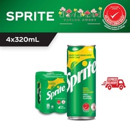 Sprite Lemon-Lime Carbonated Soft Drink 4 x 320ml