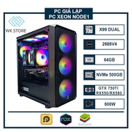 Game Emulator PC Case / MMO NODE 01 | Dual CPU, 64GB Ram (12T warranty)