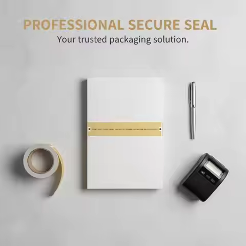 100Pcs/Roll Tamper-Proof Sealing Stickers Security Labels For Packages Mail Documents,3 X 10cm