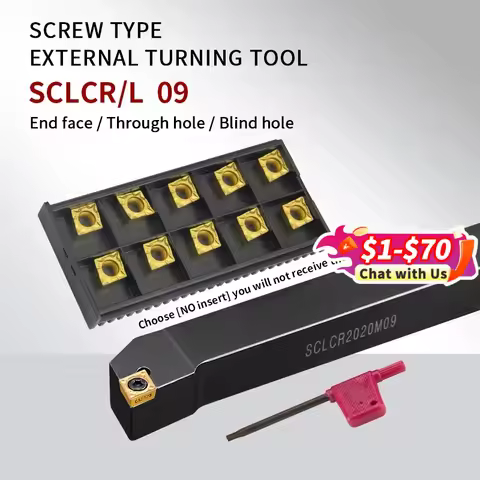 SCLCR/L Turning Tool SCLCR1212H09 SCLCL1616H09 SCLCR2020K09 SCLCR2525M09 External Turning Tool Holde