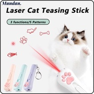 MUNDAN Cat Teasing Stick, USB Rechargeable Cat Claw Shape Cat Teasing Pen, Multi-functional Switchab