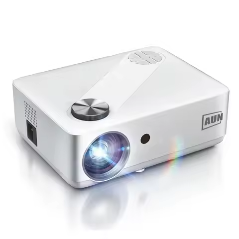 A-U-N AKEY8-Basic LED Projector Full HD Video projector 6000 Lumens 4K Video Projector for Home Cine
