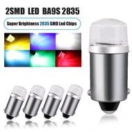 2/4pcs Car LED Indicator Bulb License Plate Bulb BA9S T4W Led Bulb T2W T3W H5W Car Light 2835 2 SMD 