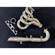 JASMA Ram Horn EF EG EK DC2 B16A B18C B20B  Bonnet Hood Outlet Extractor Exhaust Header