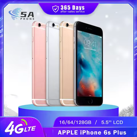 Original Unlocked Apple iPhone 6s Plus 4G Mobile Phone 16/32/64/128GB Fingerprint 5.5'' IPS LCD Scre