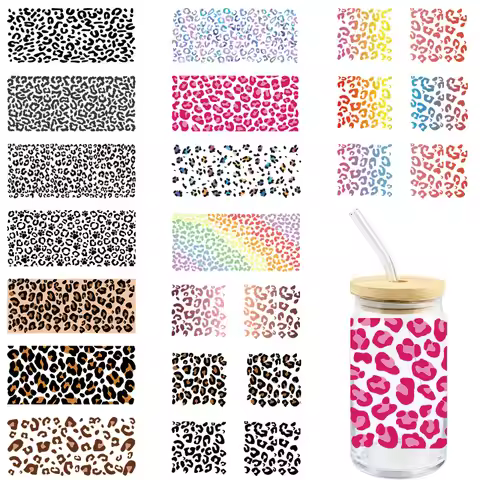 Cartoon Spot UV DTF Wrap Transfer Stickers Fashion Cool Design Waterproof Wrap For Bottles Cups Glas