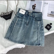 Chân Váy Jean Bigsize Mập bigsize Chân Váy Jean Xước Hông CV0008