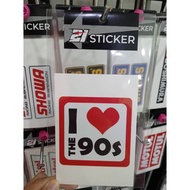 Motorcycle Decoration Stickers I LOVE THE 90s