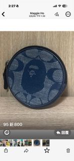 BAPE x Coach 圓形零錢包