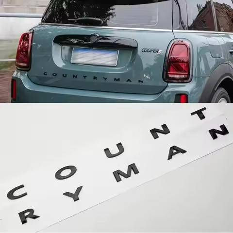 3D ABS Black Clubman Logo Countryman Emblem Letters Sticker Car Trunk Badge For Mini Cooper S Countr