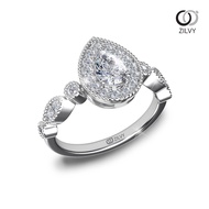Zilvy - แหวนหญิงเพชรน้ำร้อย 0.81 กะรัต (GR1019)