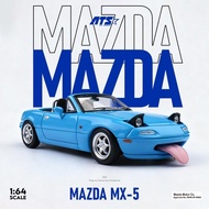 [訂購] 1∶64 車模 MAZDA MX-5 ROSTER MIATA - 藍色版 合金汽車模型