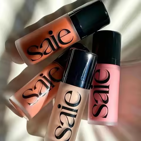 New Brand Saie Liquid Blush Highlighter Contouring Illuminating Shimmer Powder Quick-drying Non-stic