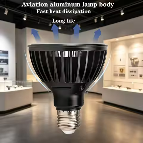 Led High Power Par38 Light Bulb 5Wto30W E27 Super Bright Energy-saving Lamp 220V110V Spotlight Light