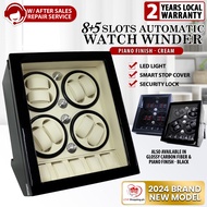 8 Slots Luxurious Automatic Watch Winder w/ 5 Additional Storage Display Watch Box