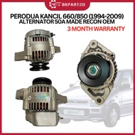 PERODUA KANCIL 660/850 (1994-2009) ALTERNATOR 50A MADE RECON OEM 3 MONTH WARRANTY