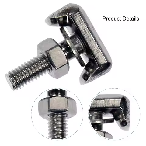 Auto T-Bolt Stainless Steel Battery Cable Connector Cable Terminal Connector Replacement Battery Con