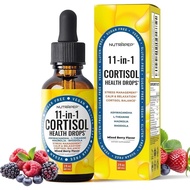 NutraPep Cortisol Liquid Drops for Women Men - Cortisol Reducer Supplement Support Wellness Cleanse 