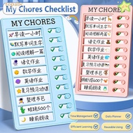 GORROS My Chores Checklist, Detachable Reusable Daily Planner Memo, Plastic Self-discipline My Chore