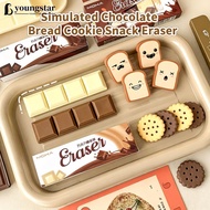 YTAR  Realistic Food Erasers Set Bread Chocolate Cookie Shaped Novelty Erasers Fun Stationery for Ki