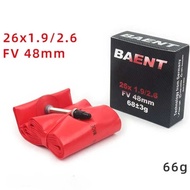 Baent TPU Light Inner tube 26 x 1.9 - 2.6 Presta FV Bicycle Inner tube 26er