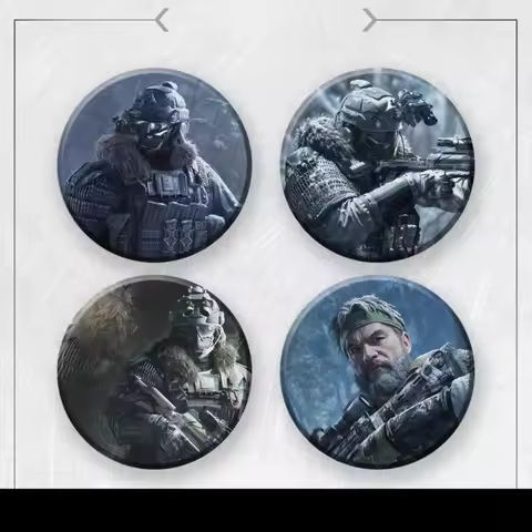 Game Assault Hostile BOSS Pins Brooch Creative Badge for Backpack Decoration Gamer Collection Jewelr
